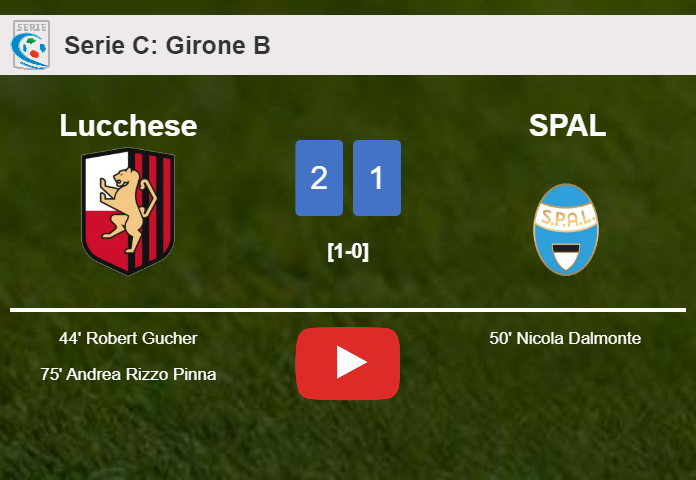 Lucchese tops SPAL 2-1. HIGHLIGHTS