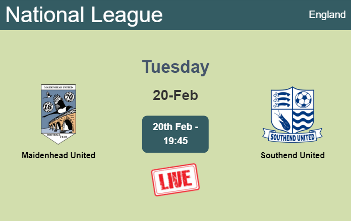 How to watch Maidenhead United vs. Southend United on live stream and at what time