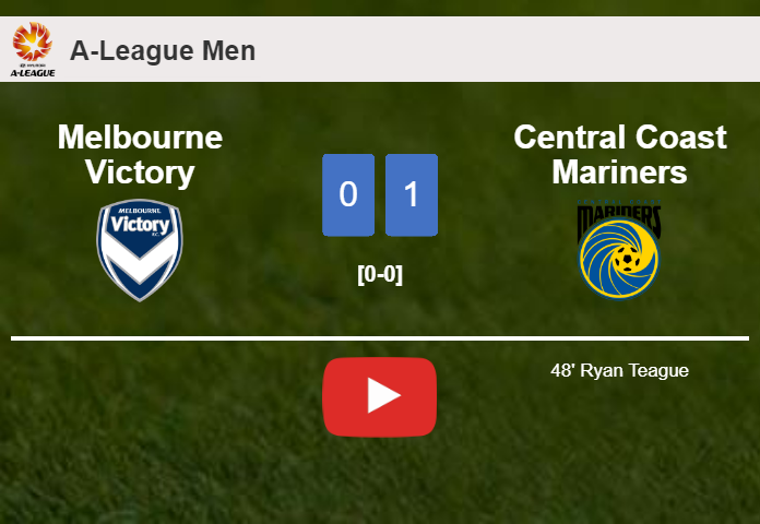 Central Coast Mariners beats Melbourne Victory 1-0 with a late and unfortunate own goal from R. Teague. HIGHLIGHTS