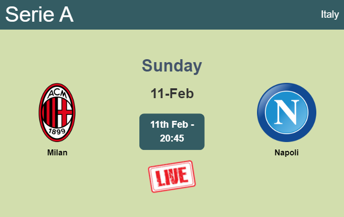 How to watch Milan vs. Napoli on live stream and at what time
