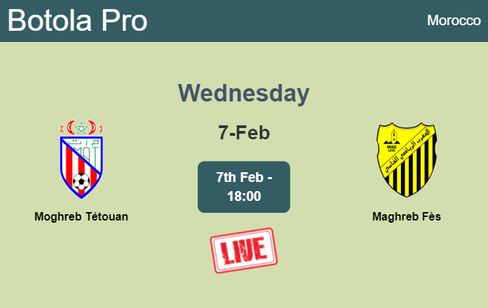 How to watch Moghreb Tétouan vs. Maghreb Fès on live stream and at what time