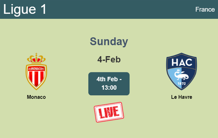 How to watch Monaco vs. Le Havre on live stream and at what time