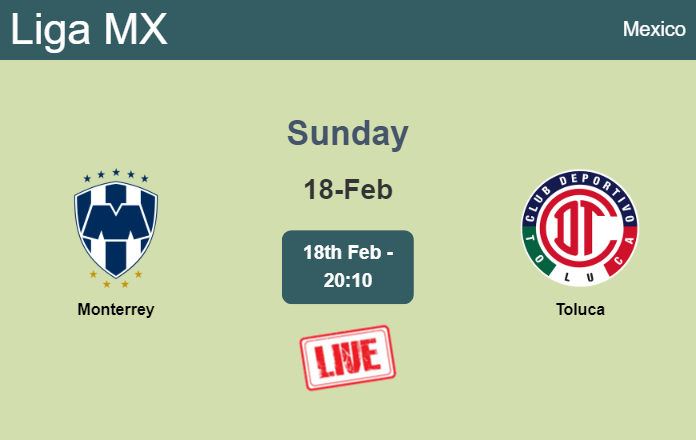 How to watch Monterrey vs. Toluca on live stream and at what time