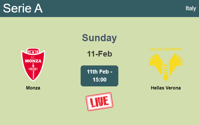 How to watch Monza vs. Hellas Verona on live stream and at what time