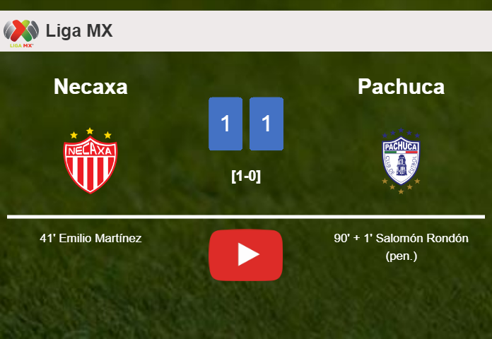 Pachuca snatches a draw against Necaxa. HIGHLIGHTS