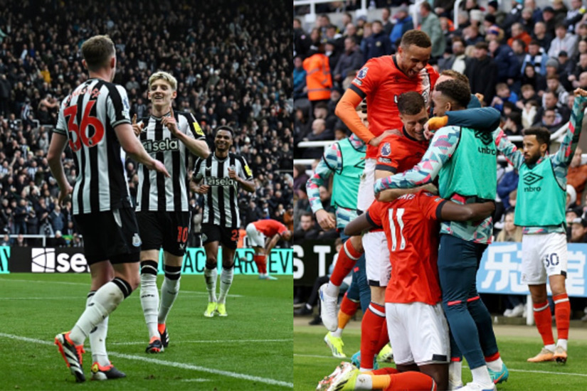 Newcastle And Luton Deliver Thrilling 4 4 Draw In St James' Park Spectacle