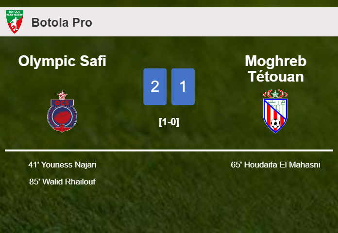Olympic Safi clutches a 2-1 win against Moghreb Tétouan