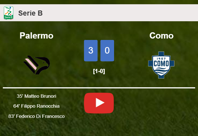 Palermo beats Como 3-0. HIGHLIGHTS