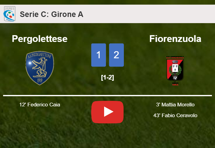 Fiorenzuola overcomes Pergolettese 2-1. HIGHLIGHTS