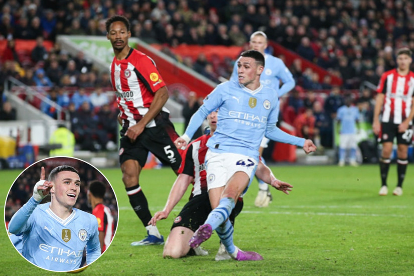 Phil Foden's Hat Trick Propels Manchester City Past Brentford In Title Race