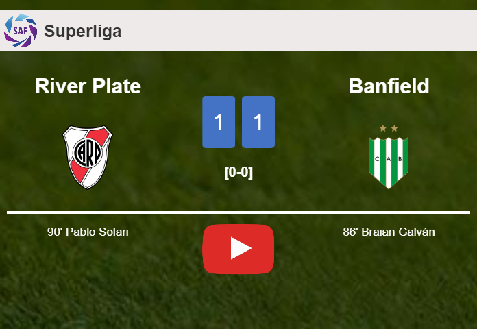 River Plate grabs a draw against Banfield. HIGHLIGHTS