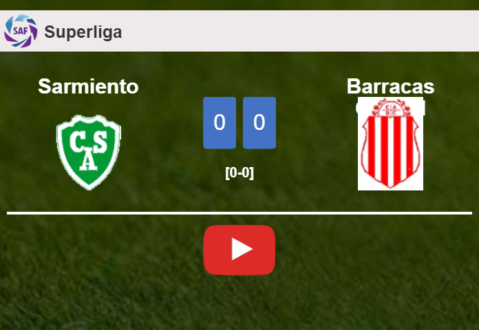 Sarmiento draws 0-0 with Barracas Central on Saturday. HIGHLIGHTS