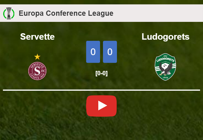 Servette draws 0-0 with Ludogorets on Thursday. HIGHLIGHTS