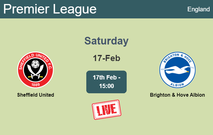 How to watch Sheffield United vs. Brighton & Hove Albion on live stream and at what time