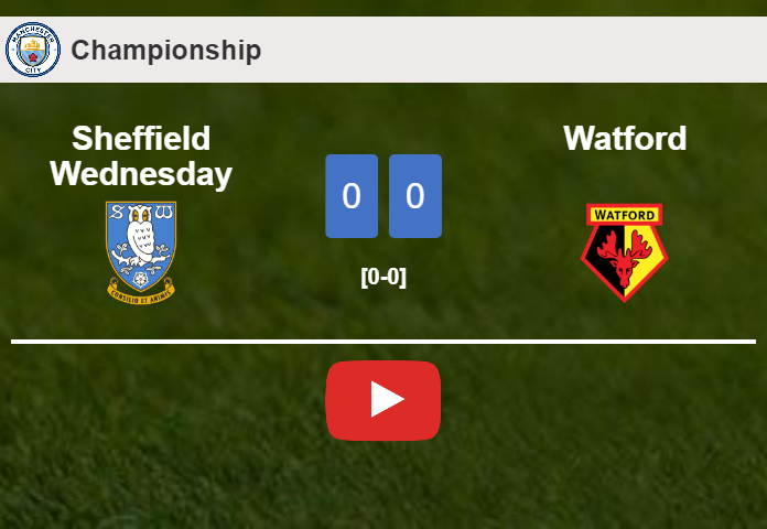 Sheffield Wednesday stops Watford with a 0-0 draw. HIGHLIGHTS