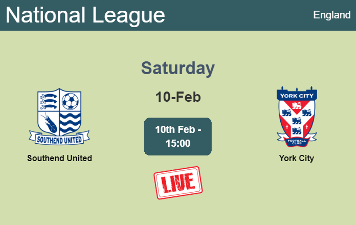 How to watch Southend United vs. York City on live stream and at what time