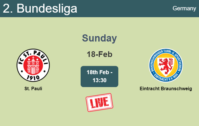 How to watch St. Pauli vs. Eintracht Braunschweig on live stream and at what time