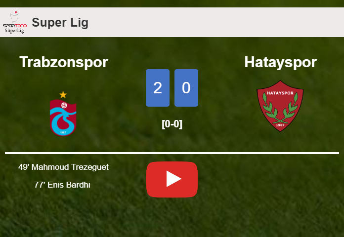 Trabzonspor surprises Hatayspor with a 2-0 win. HIGHLIGHTS