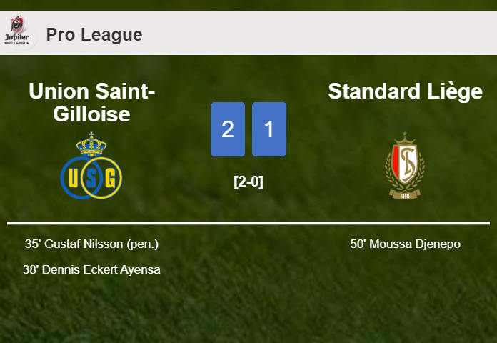 Union Saint-Gilloise prevails over Standard Liège 2-1