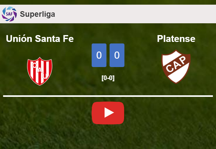 Unión Santa Fe draws 0-0 with Platense on Monday. HIGHLIGHTS