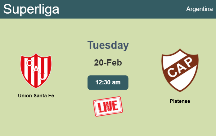 How to watch Unión Santa Fe vs. Platense on live stream and at what time