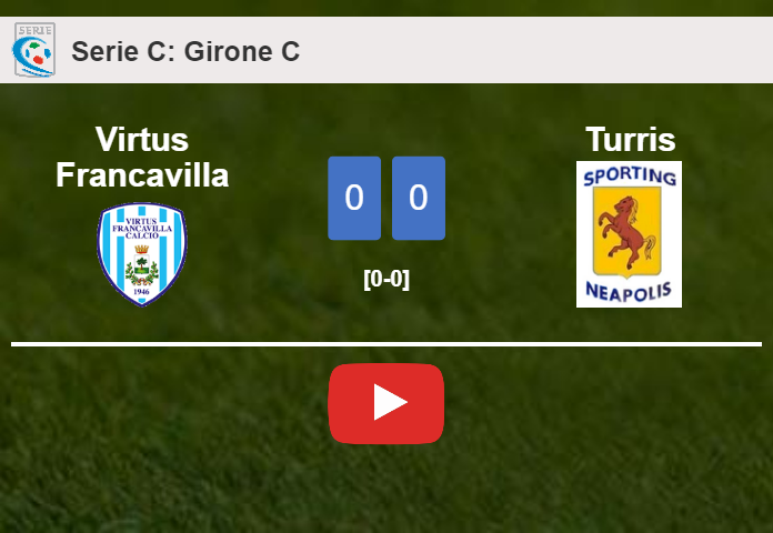 Virtus Francavilla draws 0-0 with Turris with Gabriele Artistico missing a penalty. HIGHLIGHTS