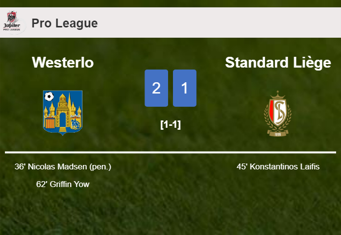 Westerlo prevails over Standard Liège 2-1