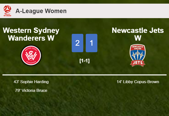 Western Sydney Wanderers W recovers a 0-1 deficit to top Newcastle Jets W 2-1