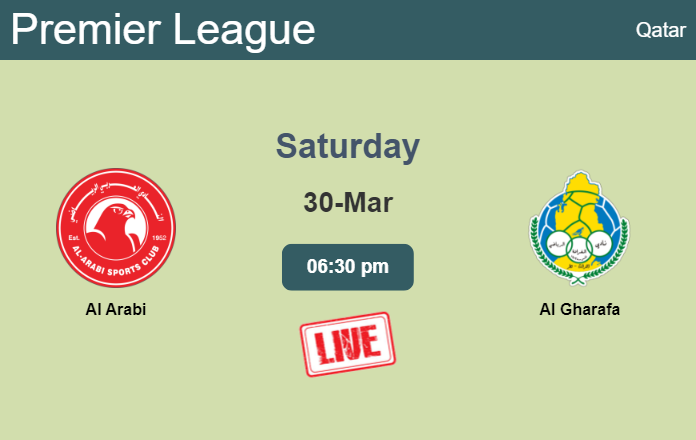How to watch Al Arabi vs. Al Gharafa on live stream and at what time