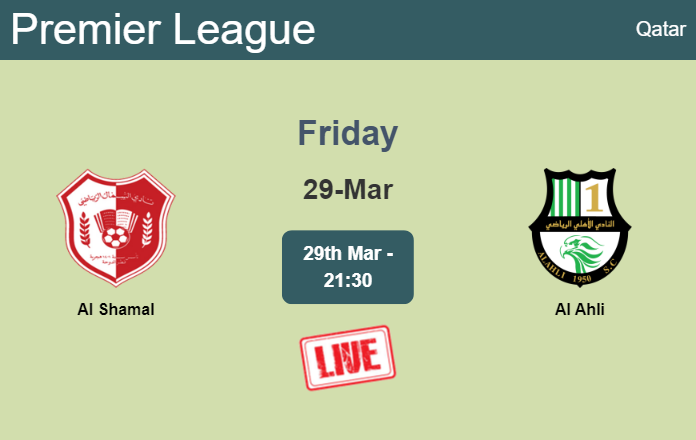How to watch Al Shamal vs. Al Ahli on live stream and at what time