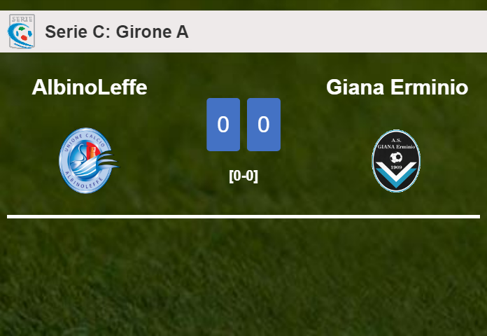AlbinoLeffe draws 0-0 with Giana Erminio on Friday