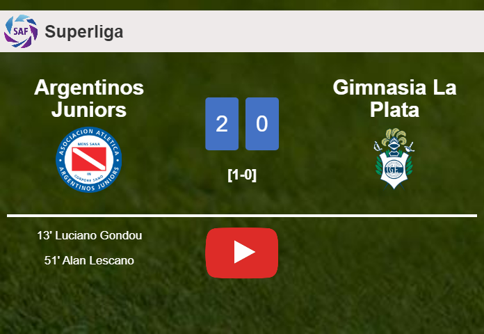 Argentinos Juniors tops Gimnasia La Plata 2-0 on Wednesday. HIGHLIGHTS
