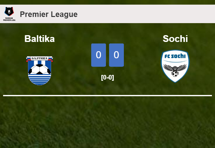Baltika draws 0-0 with Sochi on Sunday