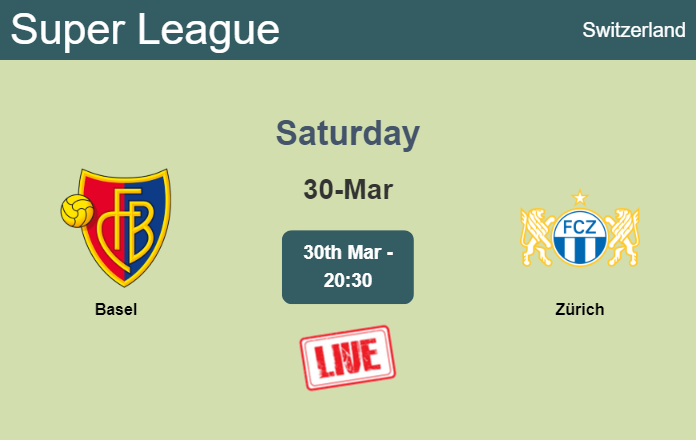 How to watch Basel vs. Zürich on live stream and at what time