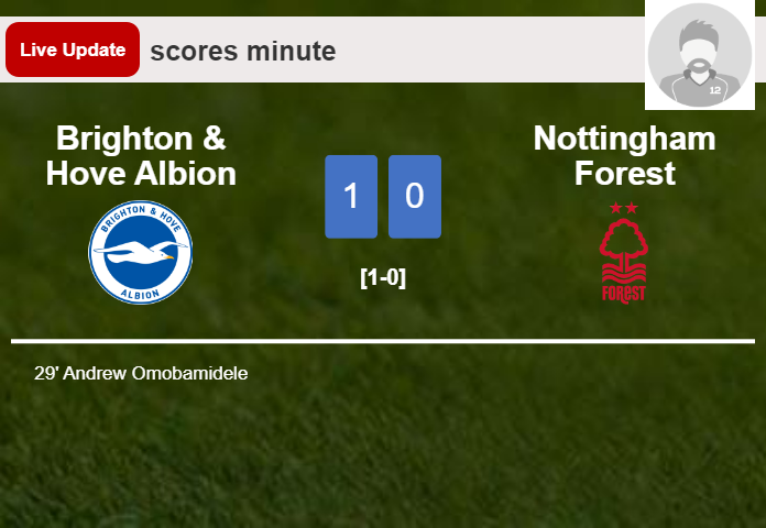 Brighton & Hove Albion vs Nottingham Forest live updates: Andrew Omobamidele scores opening goal in Premier League encounter (1-0)