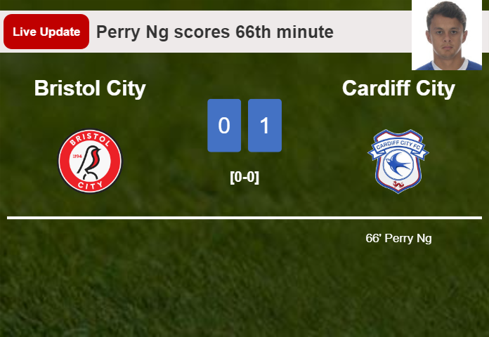 Bristol City vs Cardiff City live updates: Perry Ng scores opening goal in Championship contest (0-1)