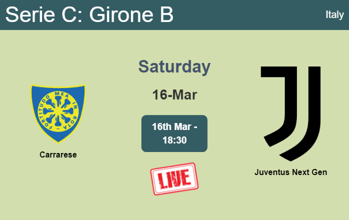 How to watch Carrarese vs. Juventus Next Gen on live stream and at what time