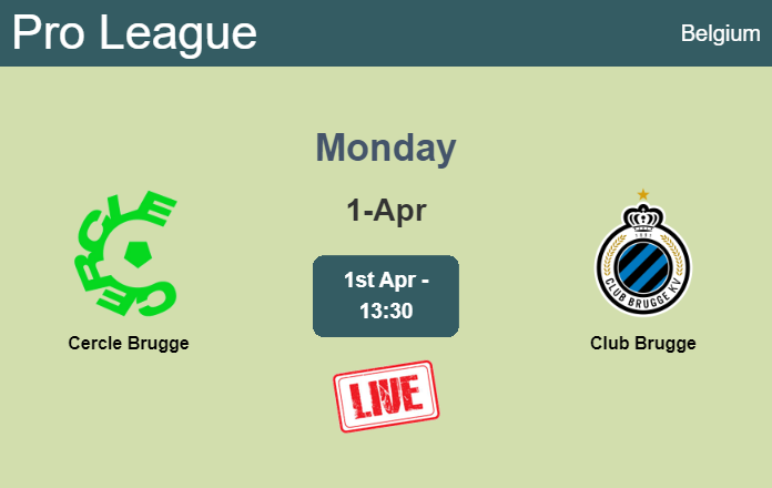 How to watch Cercle Brugge vs. Club Brugge on live stream and at what time