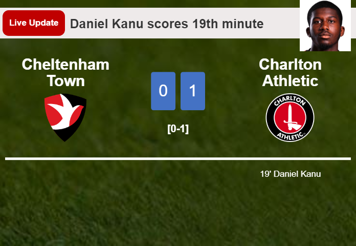 Cheltenham Town vs Charlton Athletic live updates: Daniel Kanu scores opening goal in League One encounter (0-1)