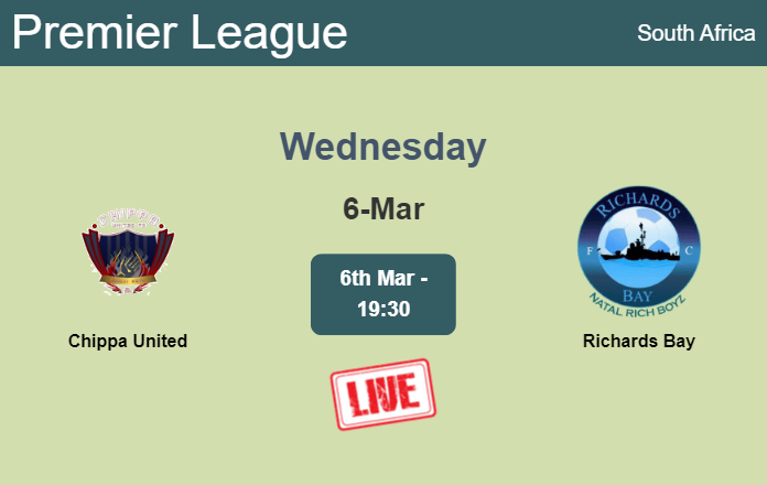 How to watch Chippa United vs. Richards Bay on live stream and at what time