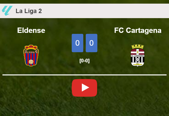 Eldense draws 0-0 with FC Cartagena on Friday. HIGHLIGHTS