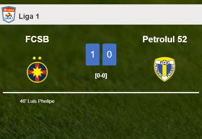FCSB overcomes Petrolul 52 1-0 with a goal scored by L. Phelipe