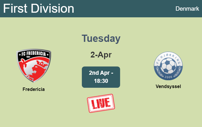How to watch Fredericia vs. Vendsyssel on live stream and at what time