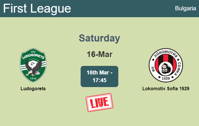 How to watch Ludogorets vs. Lokomotiv Sofia 1929 on live stream and at what time