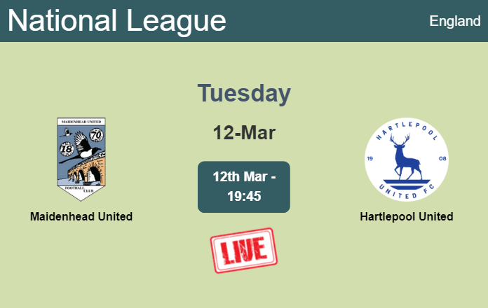 How to watch Maidenhead United vs. Hartlepool United on live stream and at what time