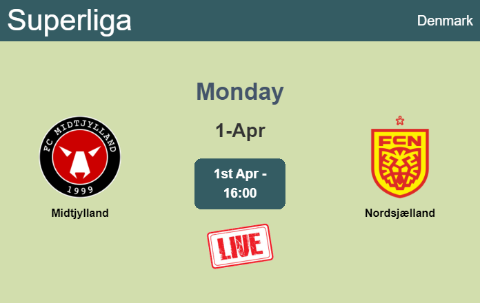 How to watch Midtjylland vs. Nordsjælland on live stream and at what time