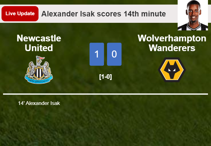 Newcastle United vs Wolverhampton Wanderers live updates: Alexander Isak scores opening goal in Premier League match (1-0)