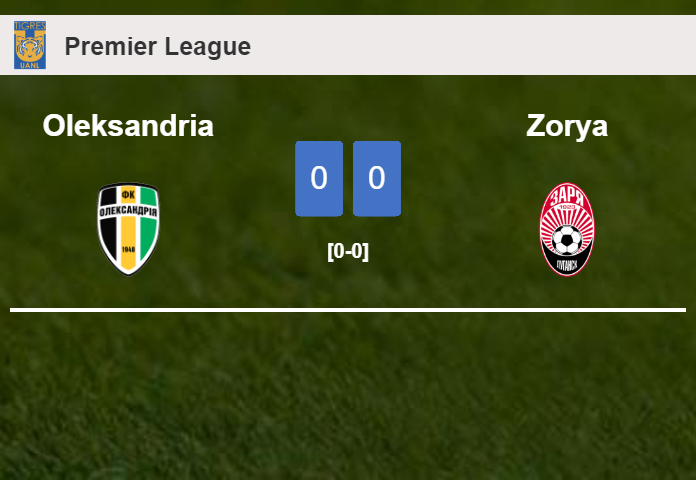 Oleksandria draws 0-0 with Zorya on Sunday