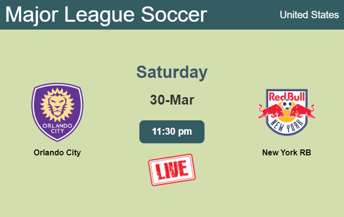 How to watch Orlando City vs. New York RB on live stream and at what time