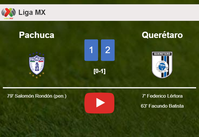 Querétaro defeats Pachuca 2-1. HIGHLIGHTS